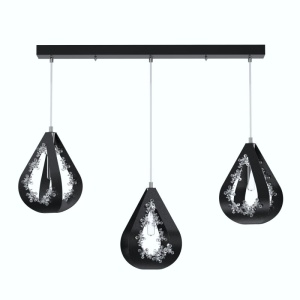 Lustra moderna cu 3 pendule design LUX realizata manual ALMOND XL B 130254 universul-luminii.ro