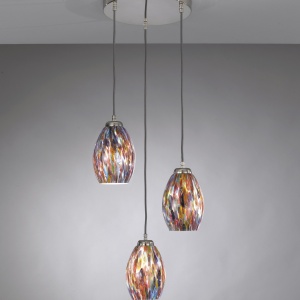 Lustra moderna cu 3 pendule din sticla Murrina 10009 202734 universul-luminii.ro