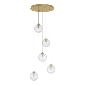 Lustra moderna cu 5 Pendule design decorativ COEN auriu