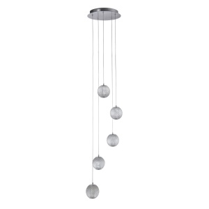 Lustra moderna cu 5 pendule LED Allure 137084 universul-luminii.ro
