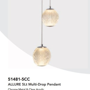Lustra moderna cu 5 pendule LED Allure 222024 universul-luminii.ro