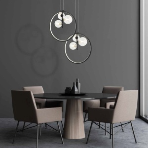 Lustra moderna design deosebit cu inel LED Maribel 118004 universul-luminii.ro
