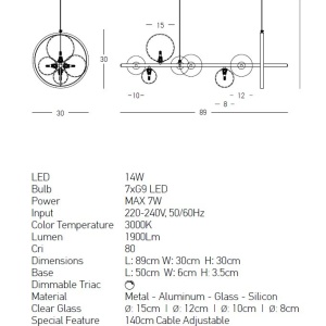 Lustra moderna design deosebit cu inel LED Maribel 118014 universul-luminii.ro