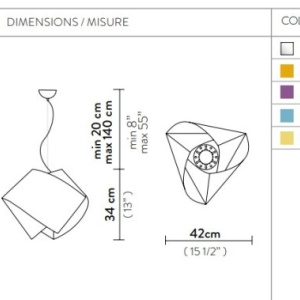 Lustra moderna design geometric realizata manual Gemmy prisma 124444 universul-luminii.ro
