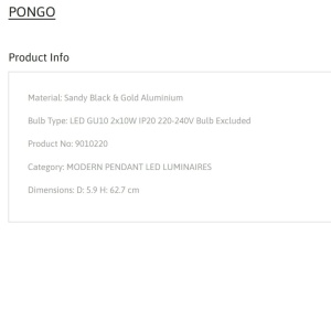Lustra moderna design minimalist PONGO 2L 137014 universul-luminii.ro
