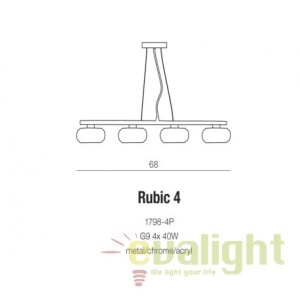 Lustra moderna Rubic 4 175824 universul-luminii.ro