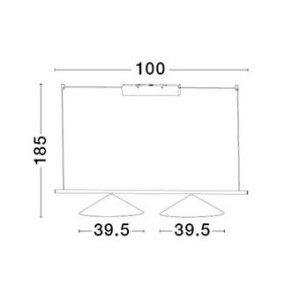 Lustra moderna suspendata LED Lui, negru 169174 universul-luminii.ro
