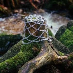 Lustra moderna Vision, eleganta, design LUX acoperita cu cristale ROSÉE BELL 174384 universul-luminii.ro