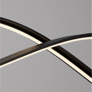 Lustra neagra liniara cu iluminat LED CCT BRIO 248234 universul-luminii.ro