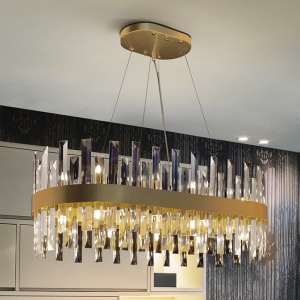 Lustra ovala suspendata eleganta design modern Grace 20L 104664 universul-luminii.ro