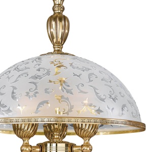 Lustra, Pendul clasic din alama si sticla 6202 102004 universul-luminii.ro