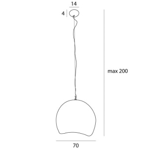 Lustra/Pendul design decorativ Pierre D-70cm 239124 universul-luminii.ro