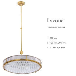 Lustra, Pendul design LUX realizat manual LAVONE 60cm 145084 universul-luminii.ro