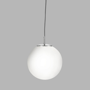 Lustra / Pendul design modern 25cm Atom silver / opal 6066 SRT 54704 universul-luminii.ro
