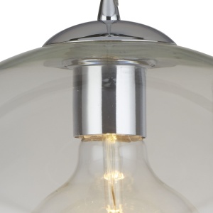 Lustra / Pendul design modern 35cm Balls crom / clar 1635CL SRT - Img 3