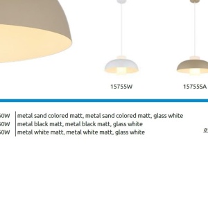 Lustra/ Pendul design modern LOWE alb - Img 5