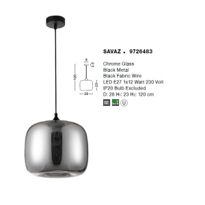 Lustra / Pendul design modern Savaz NVL-9726483 76524 universul-luminii.ro