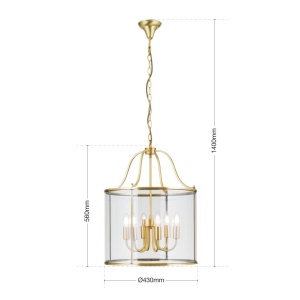 Lustra / Pendul design rustic Bruno HL 6-1678/6 bronze OR - Img 9