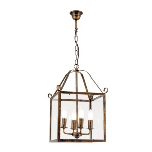 Lustra / Pendul design rustic Frano Latern HL 6-1533/4 Antik/gold OR