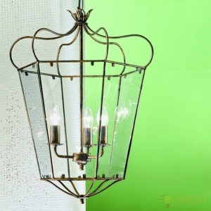 Lustra / Pendul design rustic Manto Latern HL 6-1532/3 Antik-gold OR 52374 universul-luminii.ro