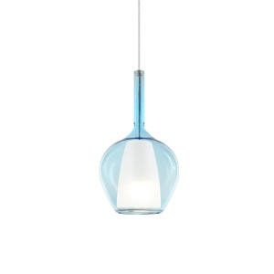 Lustra, Pendul din sticla KALIQUE-1 SP1 D18 AZZURRO