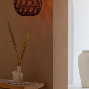 Lustra/Pendul Eco, Bambus, Mendoza visiniu, L 243524 universul-luminii.ro
