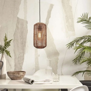 Lustra/Pendul eco din ratan Tanami tube L, nat 213684 universul-luminii.ro