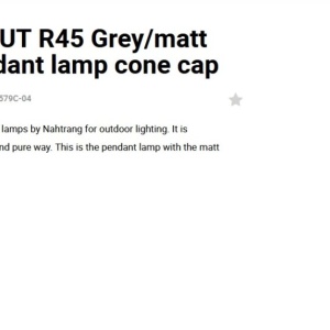Lustra/Pendul iluminat exterior decorativ SAIGON cone cap R45 gri/alb 127754 universul-luminii.ro