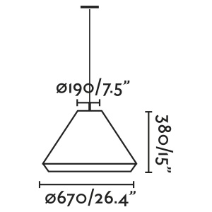 Lustra/Pendul iluminat exterior decorativ SAIGON cone T70 gri/crem 217634 universul-luminii.ro