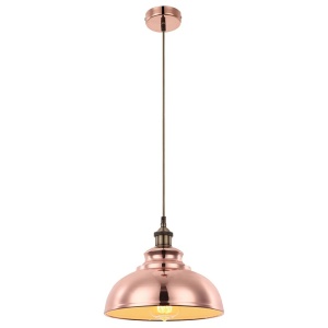 Lustra,Pendul Industrial Style, diam.28,5cm, finisaj cupru, MANDY 15083 GL 182784 universul-luminii.ro