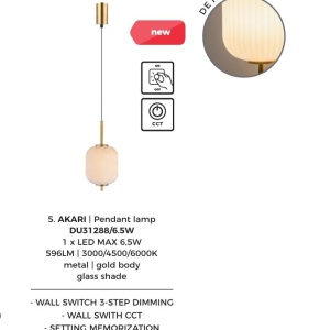 Lustra, Pendul LED CCT AKARI - Img 3
