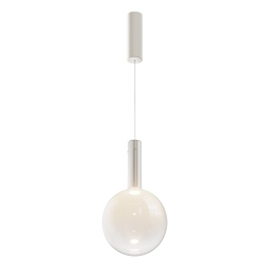 Lustra/Pendul LED design decorativ Nebula 25cm alb