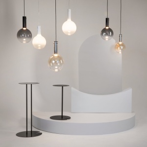 Lustra/Pendul LED design decorativ Nebula 25cm negru 144994 universul-luminii.ro