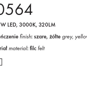 Lustra/Pendul LED design decorativ Puro galben/gri 161294 universul-luminii.ro