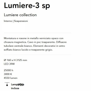 Lustra/Pendul LED design modern Lumiere-3 sp - Img 3