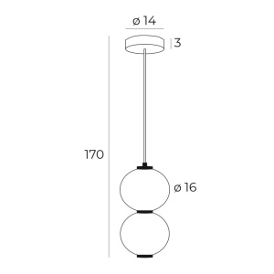Lustra, Pendul LED design modern TAMA - Img 4