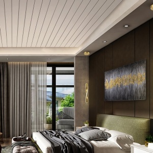 Lustra/Pendul LED design modern Twist auriu - Img 2