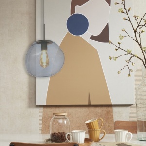 Lustra/Pendul modern design decorativ Helsinki boulder gri - Img 5