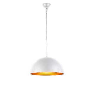 Lustra / Pendul modern design nordic 40cm MODENA alb/auriu - Img 5
