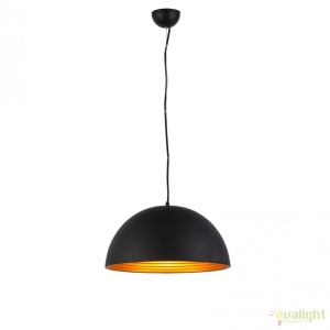 Lustra / Pendul modern design nordic 40cm MODENA negru/auriu - Img 1