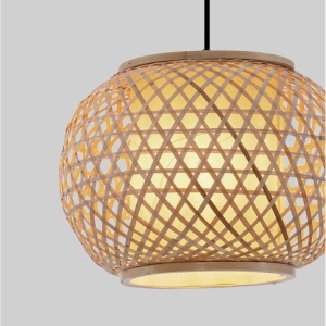Lustra/Pendul ratan decorativ design natural ASMA 237114 universul-luminii.ro