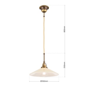 Lustra, Pendul realizat manual design rustic ARTDESIGN, patina/ champagne 163574 universul-luminii.ro