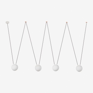 Lustra/Pendul stil minimalist MINE PC SPACE alb 4L - Img 3