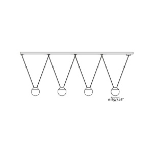 Lustra/Pendul stil minimalist MINE PC SPACE gri 4L - Img 5