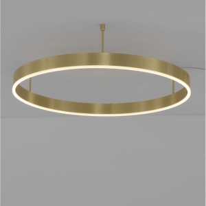Lustra/Plafoniera LED dimabila design circular MOTIF bronz 80cm 121604 universul-luminii.ro