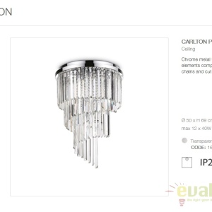 Lustra / Plafoniera moderna design elegant CARLTON PL12 168937 51694 universul-luminii.ro