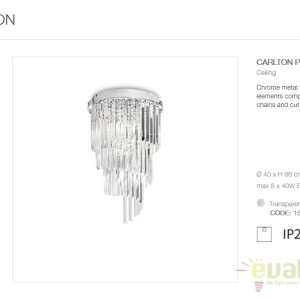 Lustra / Plafoniera moderna design elegant CARLTON PL8 168920 62644 universul-luminii.ro