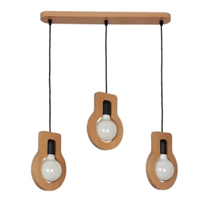 Lustra rustica fabricata manual din lemn YOKO 3L 151314 universul-luminii.ro