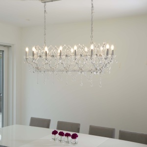 Lustra suspendata cristal design elegant Florence 14L 80614-14CC SRT - Img 5