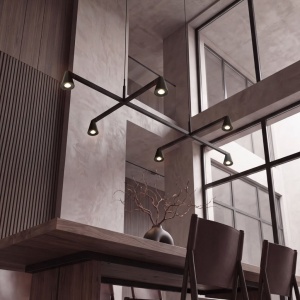 Lustra suspendata cu 6 spoturi LED 36W LINOR